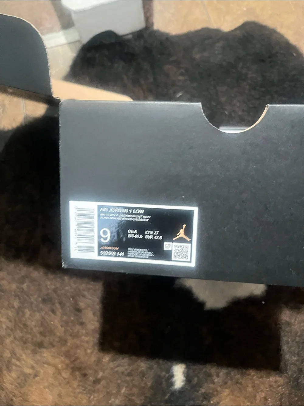 NEW size 9 Nike Dunks Black Shoe Box with Gold Jumpman Accent. Made for 42⚾️